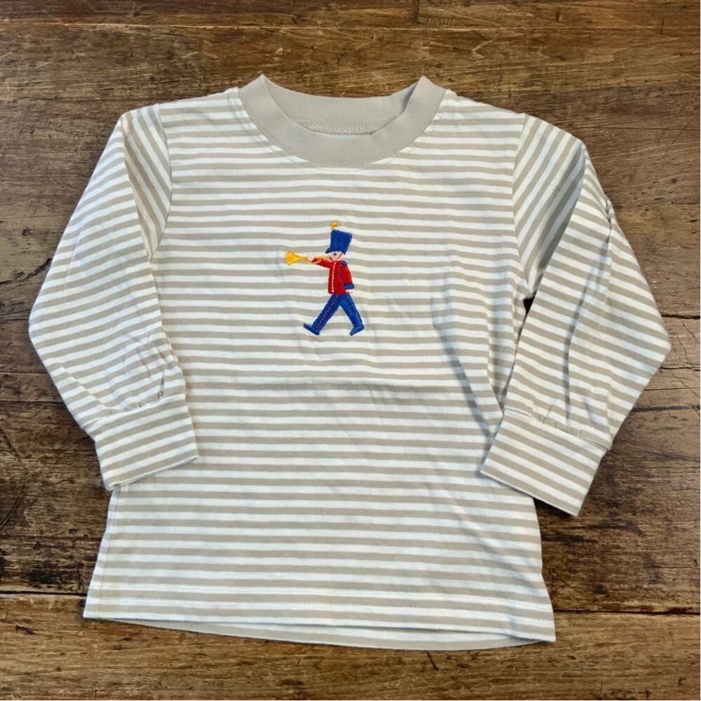 Little English Toy Soldier Long sleeve stripe tee size‎ 2T